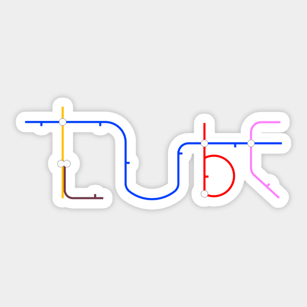 TUBE Sticker by ontherails